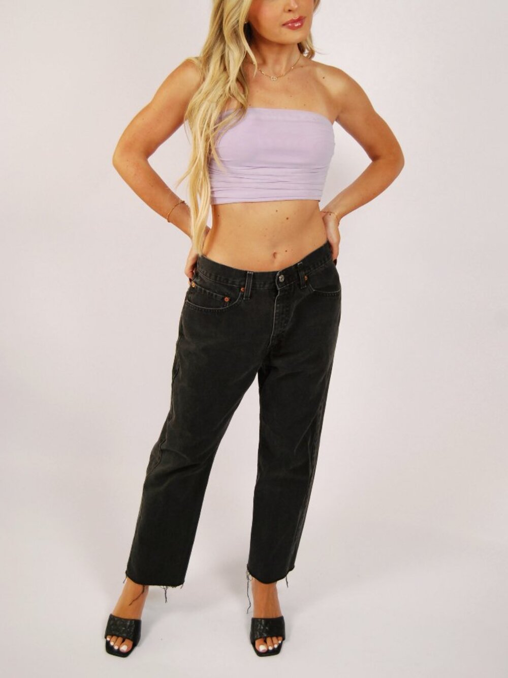 Y2K Black Levis 505 Jeans (30) vintage womens bootcut high waisted grunge goth